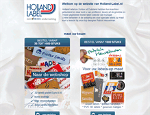 Tablet Screenshot of holland-label.nl
